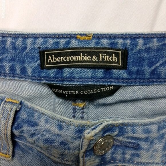 Abercrombie And Finch Signature Collection Ripped Blue Jeans Size 28'x27" - Picture 4 of 8